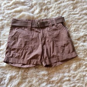 Brown Cargo Lightweight Shorts